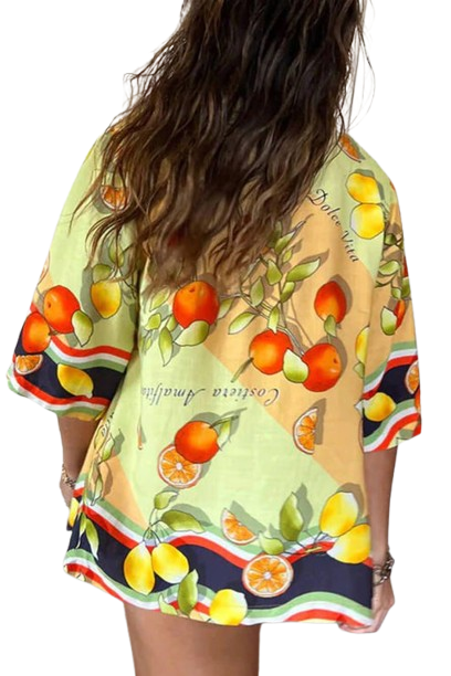 Amaya - Lemon Print Set