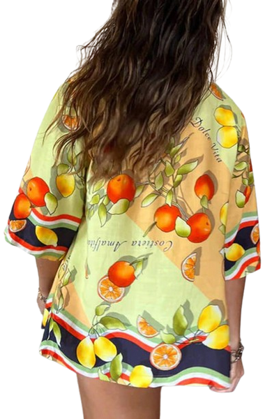 Amaya - Lemon Print Set