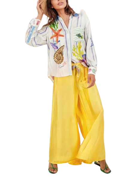 Ocean - Theme Print Pants-Set