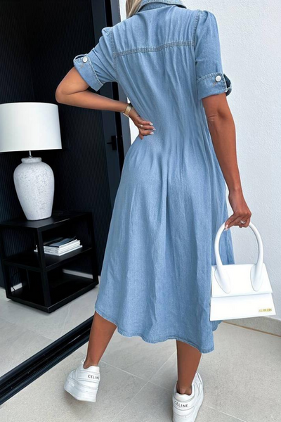 Sienna Denim Dress: Effortless Chic in Denim