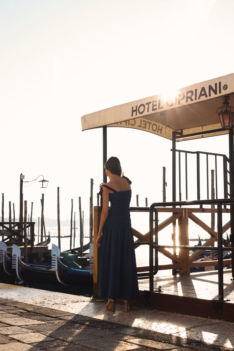 CLÍO - RUCHED DRESS WITH TIED STRAPS