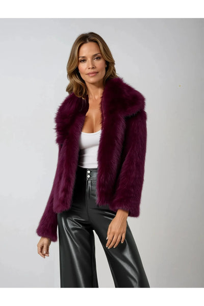 Lily - Wide-cut Leather Trousers