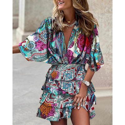 The Bold & Playful Ruffle Mini Dress