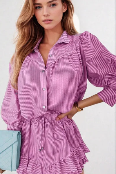 The Ruffle Shirt Dress