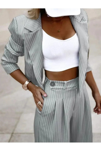 The Monaco Pinstripe Suit