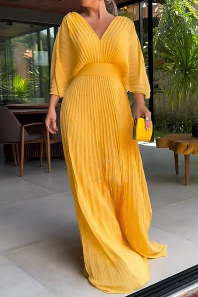 RIA™ - Floating Ribbed Maxi Dress